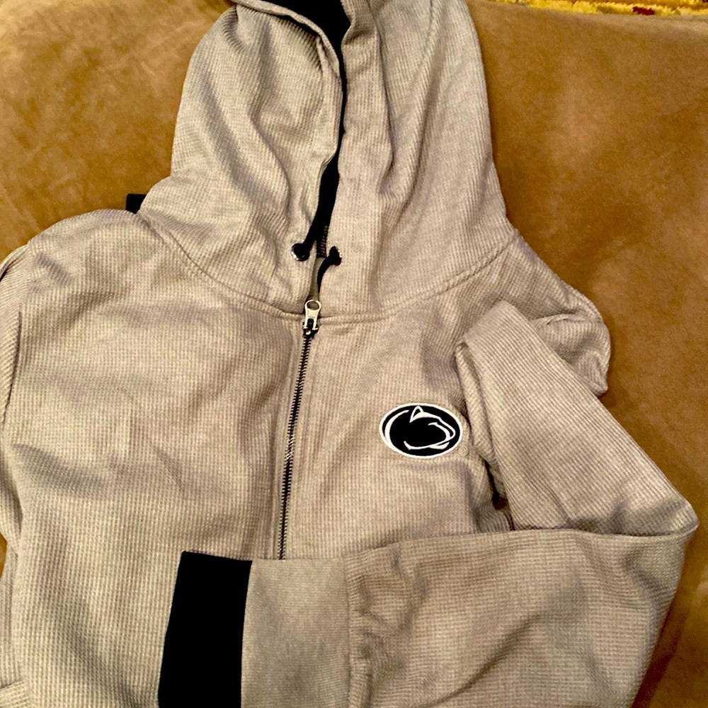 Women’s Penn State zip up hoodie gray and blue